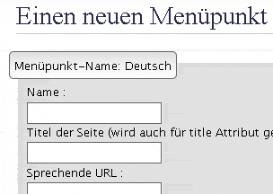 Menüpunkte erstellen - kinderleicht im Papoo CMS