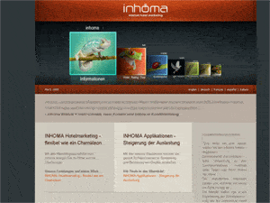 Screenshot der Inhoma Seite