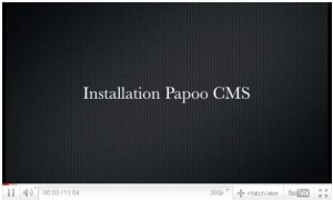 Installation Papoo CMS Video Start Bild