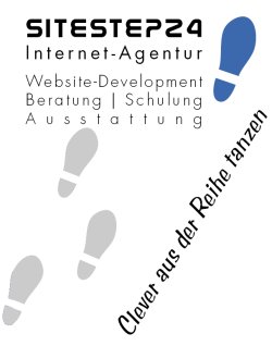 Das Logo der Internetagentur sitestep24 Logo der Internetagentur